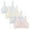 Multicolor, variant on 4 Pack Girls Soft Training Bras Breathable Mesh Comfortable First Bra 10-16 Seamless Longline Crop Sports Bra Multipack (13 Years, Multicolor A)