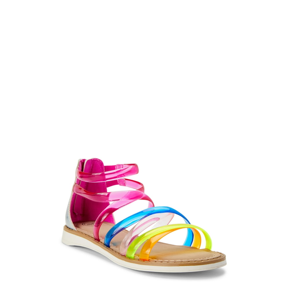 Wonder Nation Wonder Nation Rainbow Gladiator Sandals (Little Girls