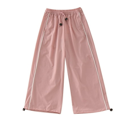 

Kids Toddler Girls Spring Summer Solid Color Cool Pocket Street Style Hip Hop Pants Lovely Clothes Baby Child Kids Playwear Streetwear