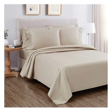 Signature 680 Thread Count 6-Piece Sheet Set (Queen, Beige)