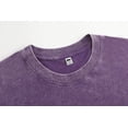 thumbnail image 3 of Giffimy Women's Purple Floral Book Line Art Vintage Washed T-Shirt Short Sleeve Relaxed Fit Top, 3 of 6