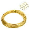thumbnail image 3 of Uxcell Half Hard Brass Wire, 1Pcs 16Gauge/1.2mm Diameter 10m/32.8ft Craft Wire, 3 of 6