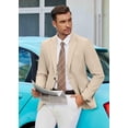 thumbnail image 4 of COOFANDY Men's Casual Blazer Lightweight Slim Fit Suit Jacket Two Button Cotton Sport Coats, 4 of 6