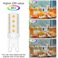 thumbnail image 3 of Ymam.Light LED G9 Dimmable Light Bulb, 3W 40W Equivalent Halogen Bulb, 4000K Cool White G9/Bi-Pin Base (Set of 12), 3 of 8