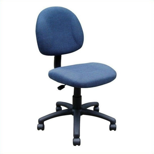Boss Office Products Réglable DX Tissu Posture Chaise de Bureau en Bleu