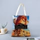 thumbnail image 2 of El Rey León: Simba Bolso de tela con estampado de lienzo para mujer, bolsa de compras reutilizable y estética, con cremallera interior, regalo para mujer,40*40cm., 2 of 6