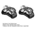 thumbnail image 4 of LJNYFDC Foot Instrument 2 Pcs Foot Tambourines Musical Instrument for Foot Percussion Steel Jingle Bells Drum Adjustable Elastic Band Rust Free for Singing and Playing, 4 of 7