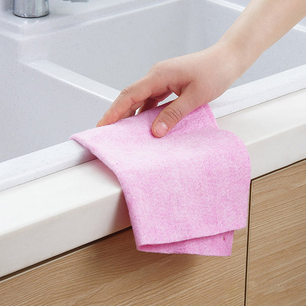 1PC Coconut Shell Cloth as Gift Pack of 5 Premium Absorbent Microfiber Cleaning Cloth for Kitchen Window Furniture 