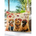 thumbnail image 6 of Outdoor Pillows Waterproof, Happy Fall Bedding Throw Pillows with Insert for Couch Sofa Bed, Cute Dogs Maple Branch Thanksgiving Orange 18x18 Inch Pillowcases Decorative Camping Patio Pillow Set of 1, 6 of 8