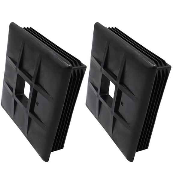 Supvox Camper Bumper End Cap Rv Sewer Hose Concealment ABS Black 2Pcs