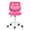 Pink, variant on Armless Desk Chair, Adjustable Swivel Low Back Task Chair with Rolling Wheels, Ergonomic Mesh Study Chair for Kids Teens & Adults