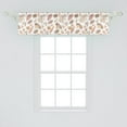 thumbnail image 2 of Ambesonne Autumn Window Valance, Colorful Leaves Calm Tones, 54" X 12", Warm Taupe and Pale Peach, 2 of 3