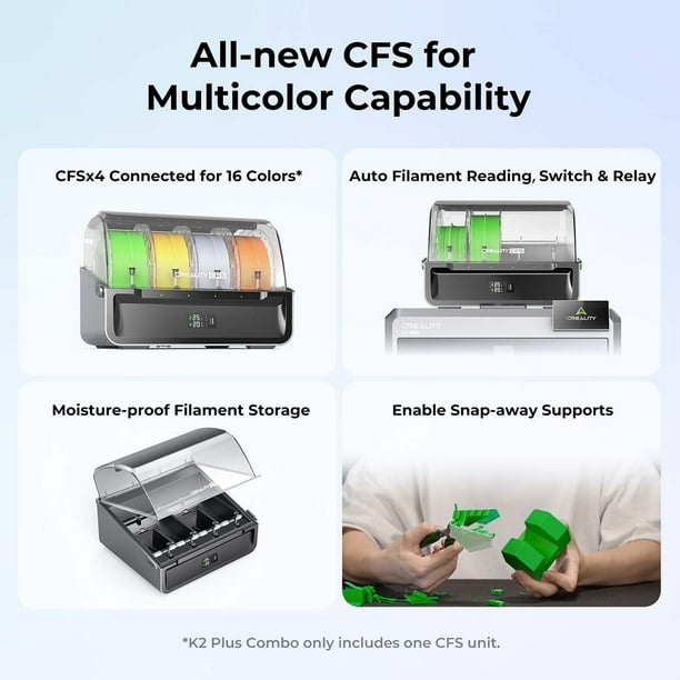 Creality K2 Plus Combo Multi-Color 3D Printer - Walmart.ca