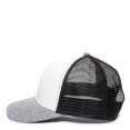 thumbnail image 5 of Outdoor Cap RGR-200M Mesh Back, Polyester/Spandex Cap-White/Black/Heathered Grey, 5 of 8