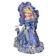 thumbnail image 1 of Miniatura de muñeca, muñeca de cerámica de 40 cm para casa de muñecas. Violeta, 1 of 9