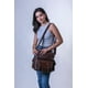thumbnail image 2 of MOCHILA CAFÉ DE PIEL CON TAPA, 2 of 4