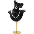 thumbnail image 6 of Jewelry Display Stand White Resin Side Body Model Bust Shaped Jewelry Earrings Display Stands with Metal Base for Earrings Necklaces White, 6 of 9