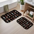 thumbnail image 2 of Mushroom and Sun Gothic Pattern Bath Mat Set Of 2,Non-Slip Rug for Bathroom,Kitchen,Bedroom,Entrance, 30x17 and 23.5x15.7 Inches, 2 of 5