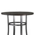 thumbnail image 3 of Flint Hauteur de Bar Table Ronde 42 Pouces - Brun Foncé Bois Acajou n Métal, 3 of 6
