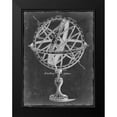 thumbnail image 2 of Studio 12x14 Black Modern Framed Museum Art Print Titled - Armillary Sphere on Charcoal I, 2 of 5