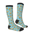 thumbnail image 3 of Daiia Sports Socks Lemon Ice Cream Printed Novelty Crew Socks for Men Women Knee High Socks Cotton Socks Soft & Breathable Support Unisex Socks, 3 of 9
