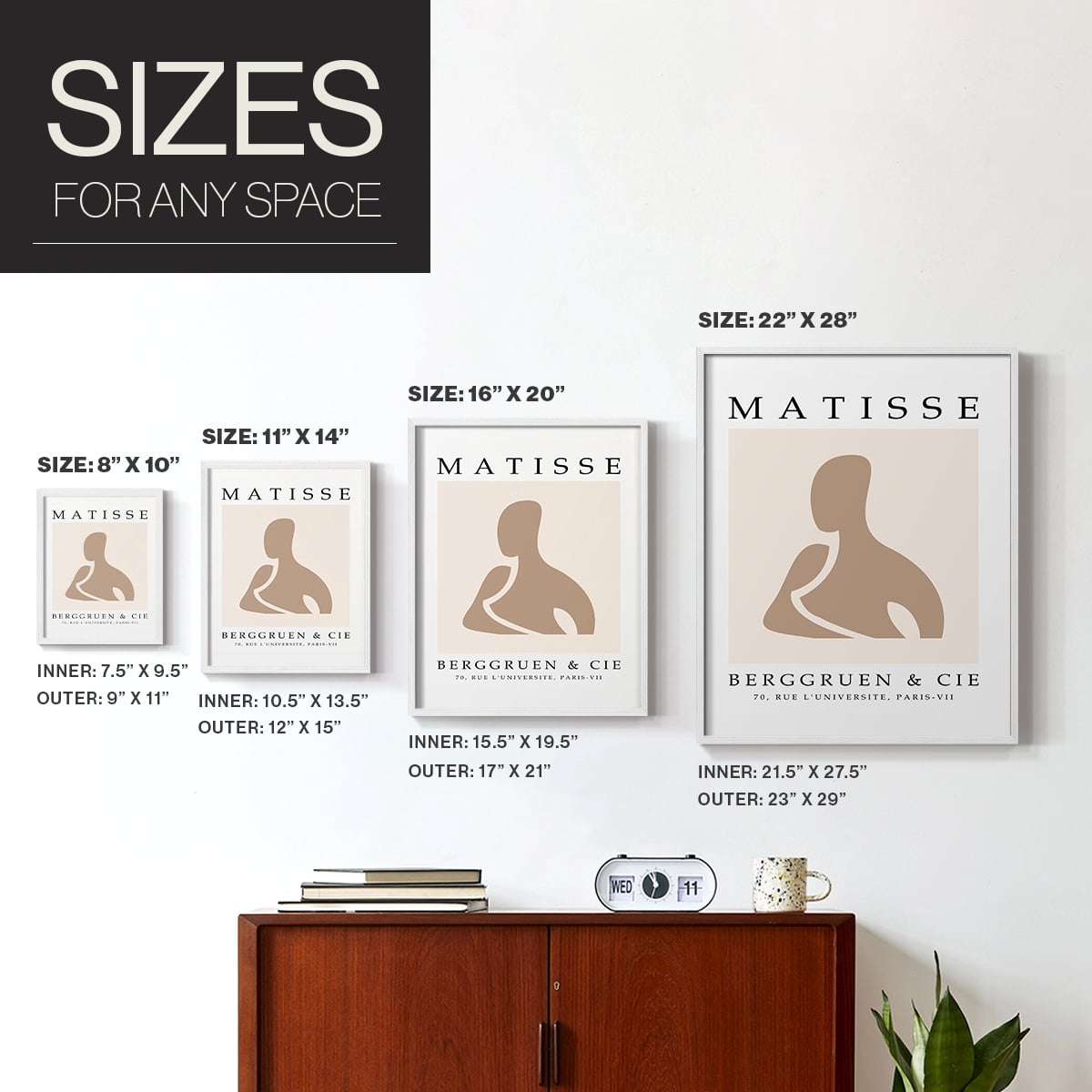 Matisse CI Framed Print - Solid Wood