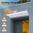 thumbnail image 6 of Peakora Rain Shelter Thicken Clear Cover Maintenance-Free Awning Polycarbonate Sheet No Brackets, Awning Canopy UV Rain Snow Protection for Front Door/Porch Patio Roof, 6 of 18