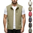 thumbnail image 2 of Yungyresw Fishing Vest Multi Pockets Multi Pocket Vest Full Zipper Waterproof Vest Quick Drying for Camping Hunting, 2 of 9