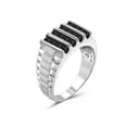 thumbnail image 2 of JewelersClub Black Diamond Rings for Men – 1CTTW Genuine Black Diamond Ring for Men – Hypoallergenic Sterling Silver Ring Men – Real Diamond Mens Rings Fashion Statement Ring – Luxurious Gifts for Him, 2 of 4