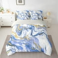 thumbnail image 2 of Castle Fairy Abstract Marble 7Pcs Bedding Comforter Set for Boys Girls Children,Gradient Marbling Watercolor Queen Bedding Sets Super Cozy,Gold Metallic Queen Sheet Sets,Luxury Bedroom Decor, 2 of 8