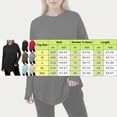 thumbnail image 3 of Towmus Women's Regular-Fit Long-Sleeve Solid Color Crew Neck Sweatshirts Tops Women Fall Going Out Basics Tees, 3 of 5