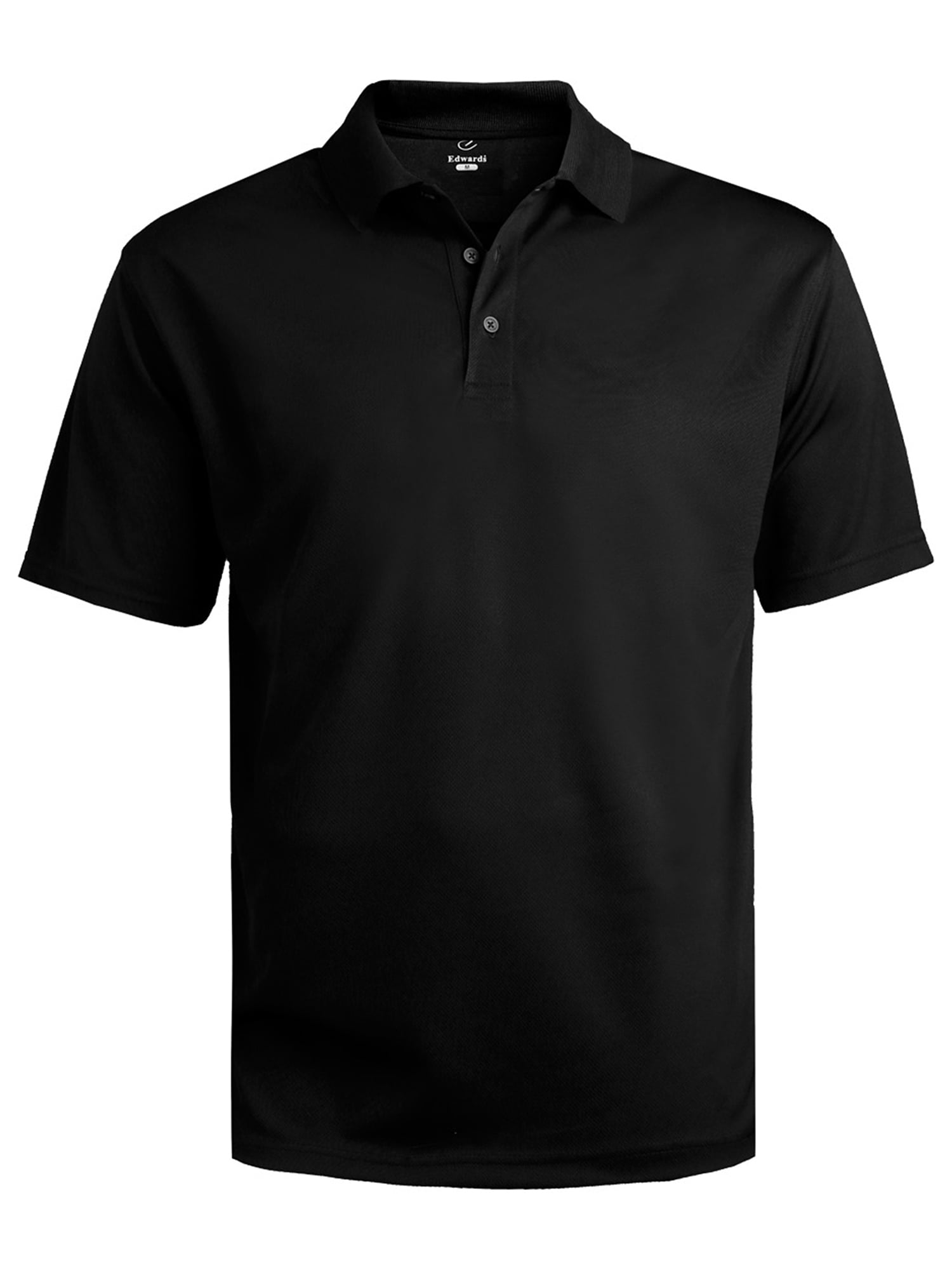 Edwards Garment Big And Tall Short Sleeve Pique Polo Pocket Shirt/_BLACK/_6XLT