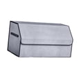 thumbnail image 4 of Organizador de maletero de coche con tapa, contenedor de accesorios genéricos, compartimento extraíble, caja de almacenamiento de maletero plegable Gris, 4 of 8