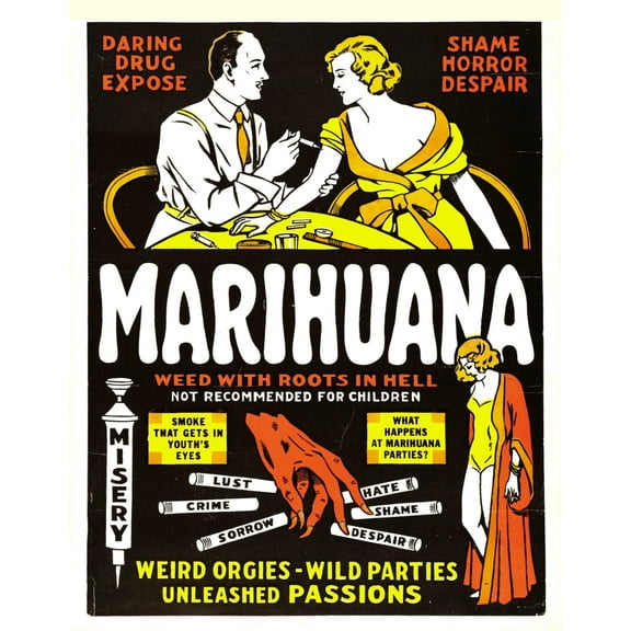 Marihuana (Aka Marihuana The Weed With Roots In Hell!) 1936 Movie Poster Masterprint (11 x 17)