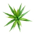 thumbnail image 2 of Artificial Fake Plants Greenery for Home Decor | Lifelike Plastic Foliage for Indoor and Outdoor Decoration | No Maintenance Artificial Shrubs for Living Room Office Shelf Garden | Set of 1, 2 of 6