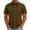 Brown, variant on Delconic Mens Short Sleeve Button Down Shirt Casual Camp Collar Summer Loose Fit Lightweight Daily Wear Open Front Top Black L