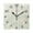 Black, variant on Handwritten Text Pattern Wall Clock Square Clock Decoration Creative Clock Dual Use Black Pointer 7.78in