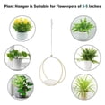 thumbnail image 4 of Eolstice Wooden Hanging Garden Planters, Custom Hanging Cotton Rope Baskets, Window Display Props Planters, for Suspended Plants, Herbs, Flowers, Sturdy Frame(White), 4 of 6