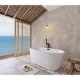 thumbnail image 3 of Elegant Kitchen & Bath BT10754GW-MBK 54 in. Soaking Bathtub, Glossy White with Matte Black Trim, 3 of 8