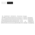 thumbnail image 5 of Uxcell Mechanical Keyboard Keycaps Keyboard Replacement Universal ABS Translucent 104 Keys, White 1 Set, 5 of 5