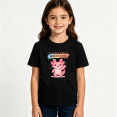 thumbnail image 2 of Girls Graphic Tees Axolotl Questions Kids T Shirt Funny Animal 100% Cotton Short Sleeve Soft Tops 4-13Y, 2 of 5