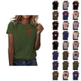thumbnail image 1 of T-shirts pour Femmes de la Saint-Valentin 2026 Mode Manches Courtes Col Rond avec Cœur Graphique, 1 of 4