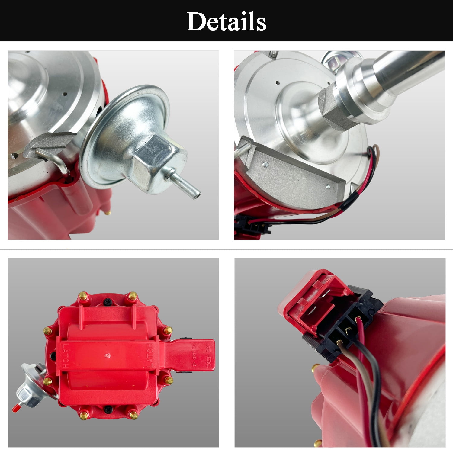 HEI Ignition Distributor with Cap & Rotor for Chevy GM SBC 262 267 283 305 307 327 350 400 BBC 396 402 427 454 V8, Replaces 850001R 8362