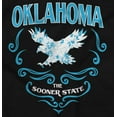 thumbnail image 2 of Cute Oklahoma Flowery Eagle Floral Women's Graphic T Shirt Tees Brisco Brands S, 2 of 5