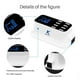 thumbnail image 5 of Keptfit, Cargador USB Múltiple, con 8 Puertos, Blanco, 5 of 9