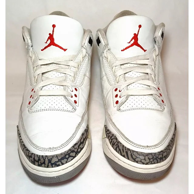 Ni - ke Ni - ke Air Jordan 3 Retro White Cement Reimagined Sneakers #DN3707-100 Men Sz 10.5