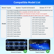 AUTOABC Wireless Carplay For Toyota with Entune2.0 Touch2 2014-2019 New Version Retrofit Kit Decoder Fits For Tundra Highlander RAV4 Tacoma Camry Corolla Avalon Prius CH-R Sienna Camry