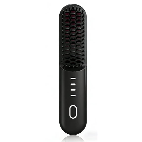 Lunxisen 3 Pcs Portable Straightener Brush Hair Styling Tool Rechargeable Fast Heating Salon Quality Smoothing Styling for Home Travel