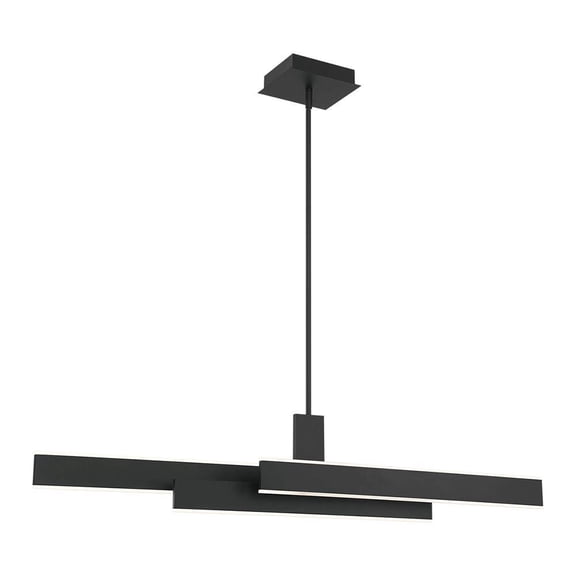37064-013 Eurofase Lighting Cameno Linear Chandelier 1 Light-Matte Black Finish