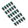 thumbnail image 2 of Uadme 25 unids/Set Interruptor de Cabeza de Hongo Verde-Mini interruptores de botón de plástico IP65 reinicio automático 16mm(AC/DC12V), 2 of 14